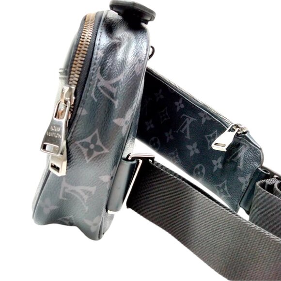 891738AP (S6) Louis Vuitton Waist Bag Black Monogram Eclipse - Picture 2 of 12